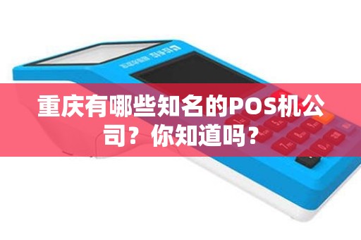 重庆有哪些知名的POS机公司？你知道吗？