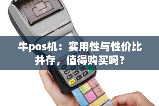 牛pos机：实用性与性价比并存，值得购买吗？