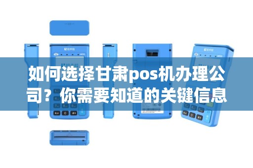 如何选择甘肃pos机办理公司？你需要知道的关键信息！