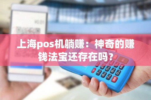 上海pos机躺赚：神奇的赚钱法宝还存在吗？