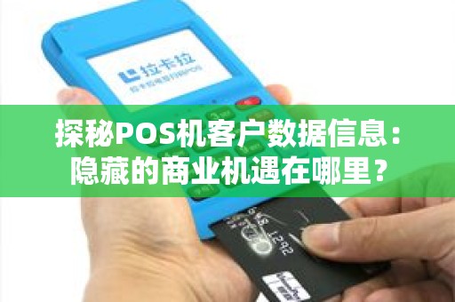 探秘POS机客户数据信息：隐藏的商业机遇在哪里？