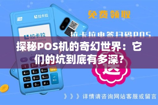 探秘POS机的奇幻世界：它们的坑到底有多深？