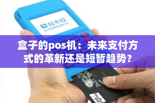 盒子的pos机：未来支付方式的革新还是短暂趋势？