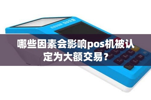 哪些因素会影响pos机被认定为大额交易？