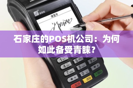 石家庄的POS机公司：为何如此备受青睐？