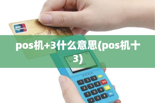 pos机+3什么意思(pos机十3)