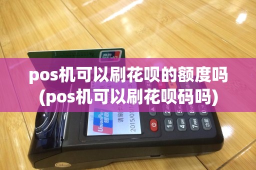 pos机可以刷花呗的额度吗(pos机可以刷花呗码吗)