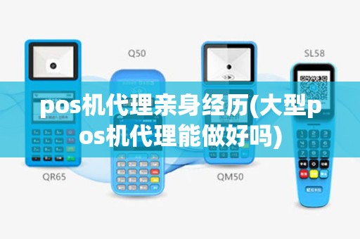 pos机代理亲身经历(大型pos机代理能做好吗)