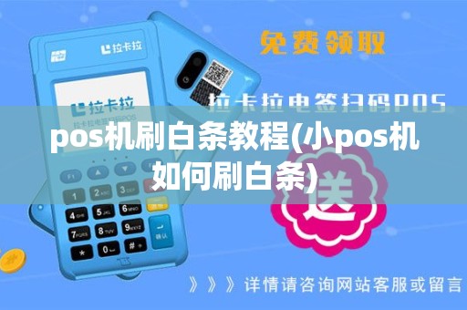 pos机刷白条教程(小pos机如何刷白条)