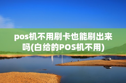 pos机不用刷卡也能刷出来吗(白给的POS机不用)