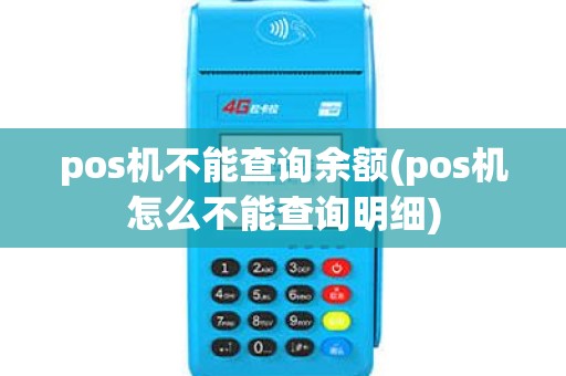 pos机不能查询余额(pos机怎么不能查询明细)