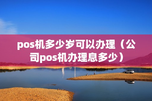 pos机多少岁可以办理（公司pos机办理息多少）