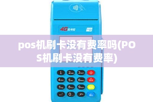 pos机刷卡没有费率吗(POS机刷卡没有费率)