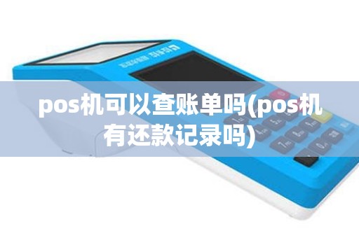 pos机可以查账单吗(pos机有还款记录吗)