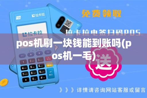 pos机刷一块钱能到账吗(pos机一毛)
