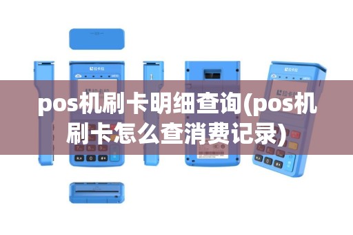 pos机刷卡明细查询(pos机刷卡怎么查消费记录)