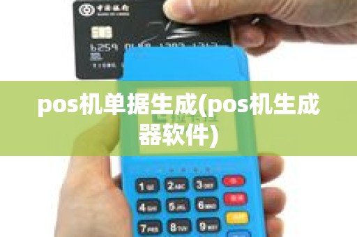 pos机单据生成(pos机生成器软件)