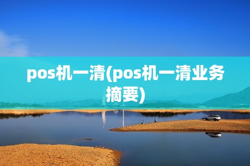 pos机一清(pos机一清业务摘要)