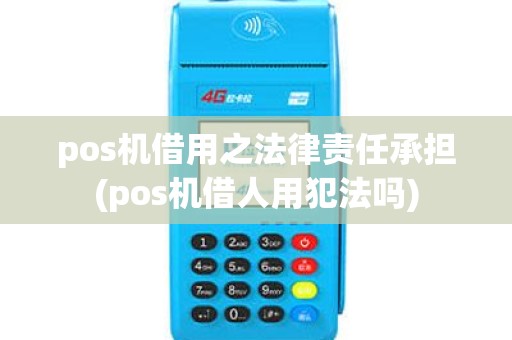 pos机借用之法律责任承担(pos机借人用犯法吗)
