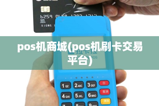 pos机商城(pos机刷卡交易平台)
