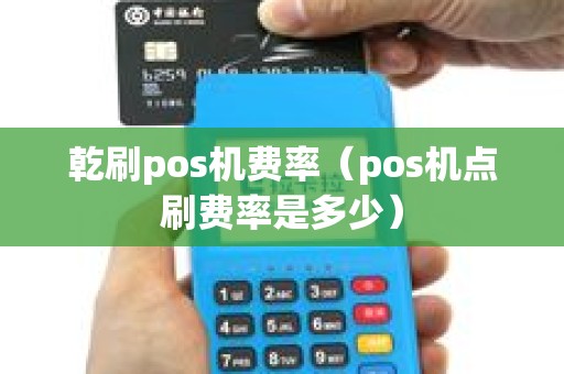 乾刷pos机费率（pos机点刷费率是多少）