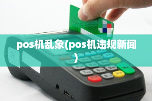 pos机乱象(pos机违规新闻)