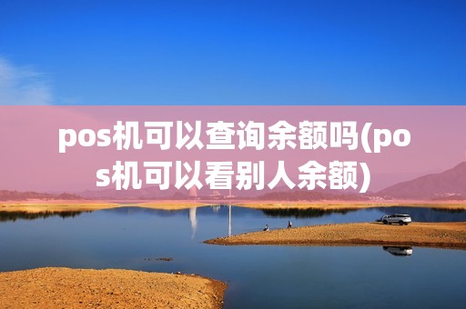 pos机可以查询余额吗(pos机可以看别人余额)