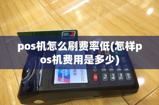 pos机怎么刷费率低(怎样pos机费用是多少)