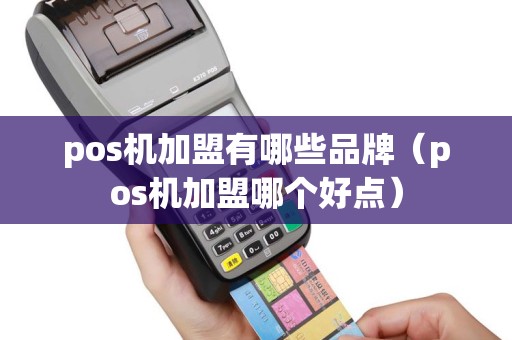 pos机加盟有哪些品牌（pos机加盟哪个好点）