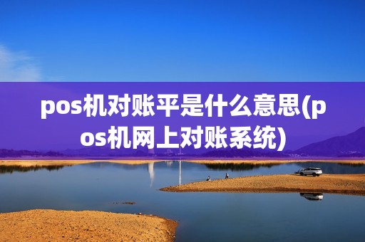 pos机对账平是什么意思(pos机网上对账系统)