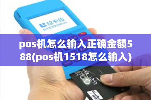 pos机怎么输入正确金额588(pos机1518怎么输入)