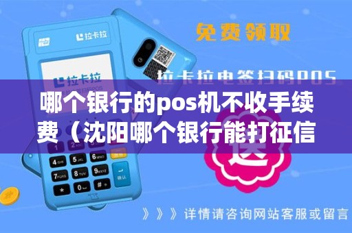 哪个银行的pos机不收手续费（沈阳哪个银行能打征信报告）