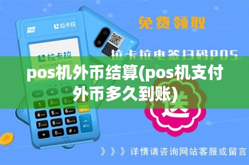 pos机外币结算(pos机支付外币多久到账)