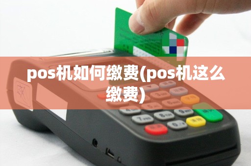 pos机如何缴费(pos机这么缴费)