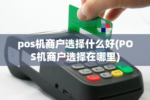 pos机商户选择什么好(POS机商户选择在哪里)