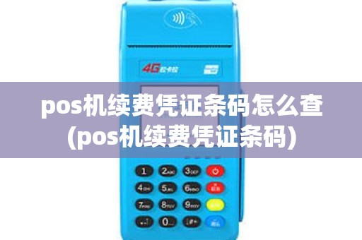 pos机续费凭证条码怎么查(pos机续费凭证条码)