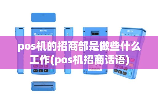 pos机的招商部是做些什么工作(pos机招商话语)