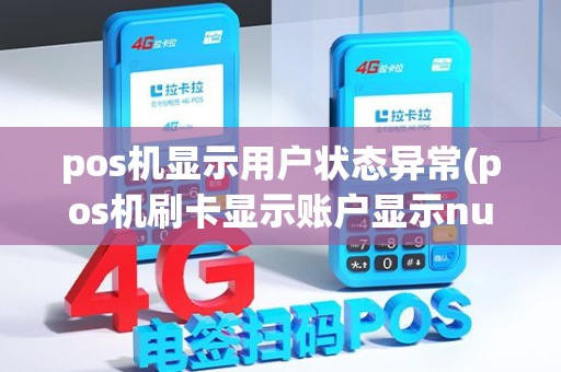 pos机显示用户状态异常(pos机刷卡显示账户显示null)