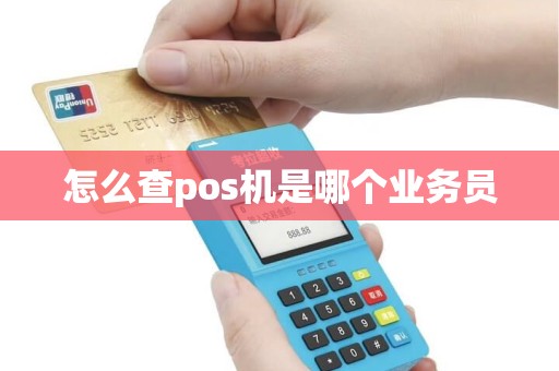 怎么查pos机是哪个业务员
