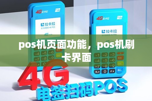 pos机页面功能，pos机刷卡界面