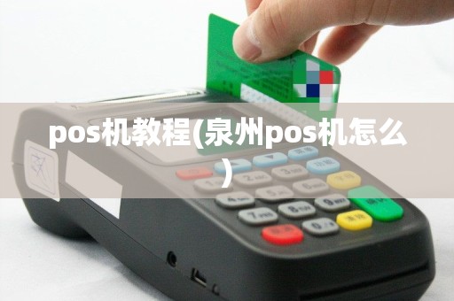 pos机教程(泉州pos机怎么)