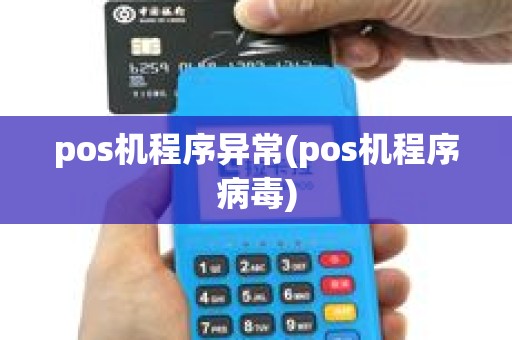 pos机程序异常(pos机程序病毒)