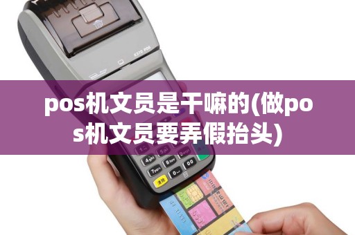pos机文员是干嘛的(做pos机文员要弄假抬头)