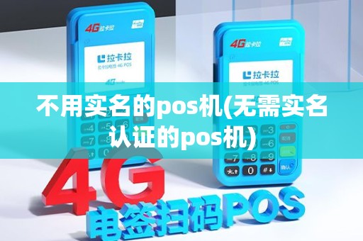 不用实名的pos机(无需实名认证的pos机)