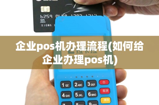 企业pos机办理流程(如何给企业办理pos机)