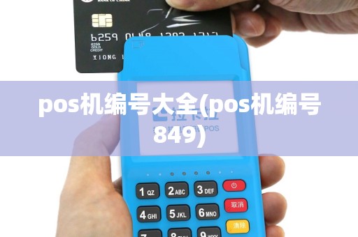 pos机编号大全(pos机编号849)