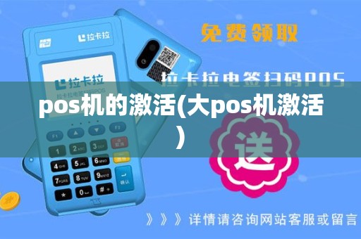 pos机的激活(大pos机激活)