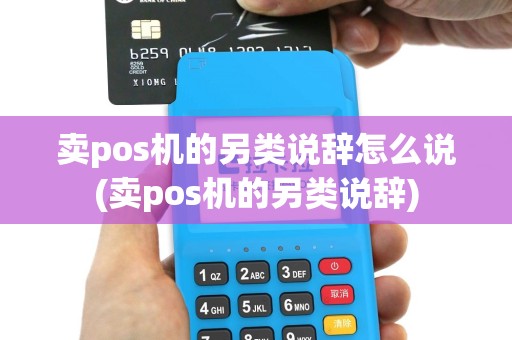 卖pos机的另类说辞怎么说(卖pos机的另类说辞)