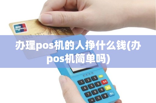 办理pos机的人挣什么钱(办pos机简单吗)