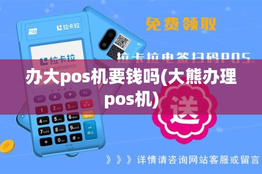 办大pos机要钱吗(大熊办理pos机)